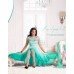 Sea Green PARTY WEAR GEORGETTE & NET LONG ANARKALI SUIT 